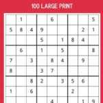 100 Easy Sudoku Puzzles For Seniors A Large Print Puzzle Book For