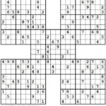 1001 Hard Samurai Sudoku Puzzles Sudoku Printable Sudoku Sudoku Puzzles