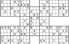1001 Hard Samurai Sudoku Puzzles Sudoku Printable Sudoku Sudoku Puzzles