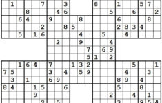 1001 Hard Samurai Sudoku Puzzles Sudoku Puzzles Sudoku Printable
