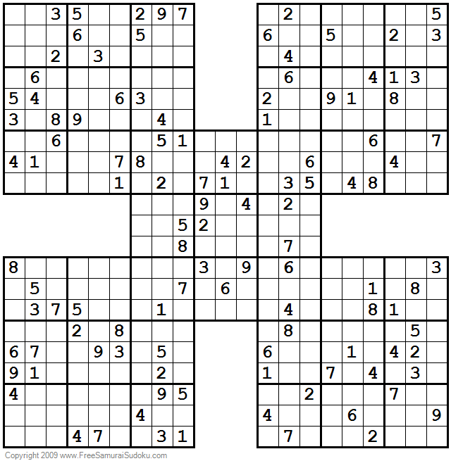 1001 Hard Samurai Sudoku Puzzles Sudoku Puzzles Sudoku Printable Sudoku