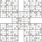 1001 Hard Samurai Sudoku Puzzles Sudoku Puzzles Sudoku Sudoku Printable