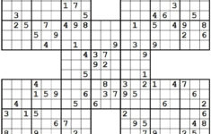 1001 Hard Samurai Sudoku Puzzles Sudoku Sudoku Puzzles Sudoku Printable
