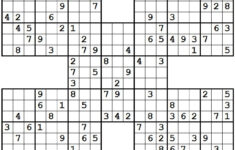1001 Hard Samurai Sudoku Puzzles Sudoku Sudoku Puzzles Sudoku Printable