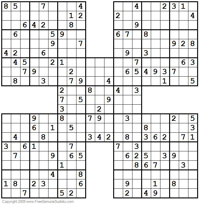 1001 Hard Samurai Sudoku Puzzles Sudoku Sudoku Puzzles Sudoku Printable