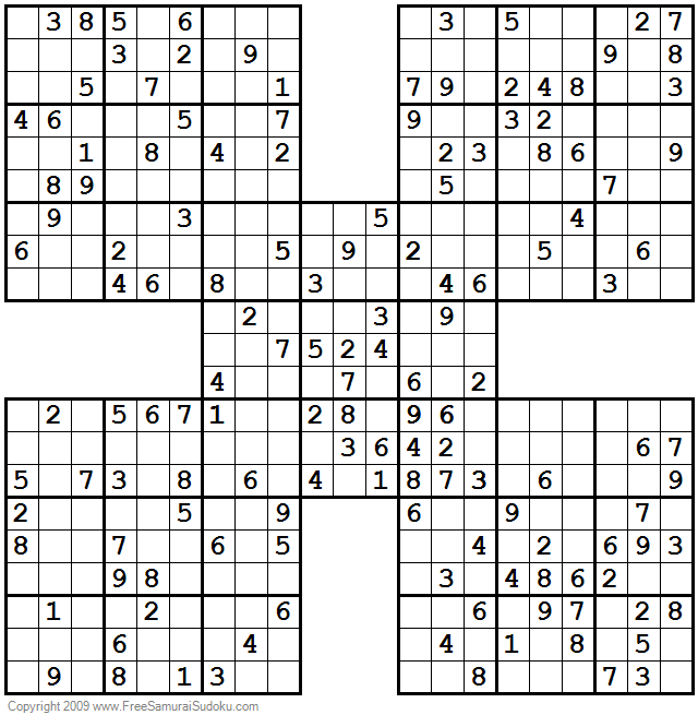 1001 Moderate Samurai Sudoku Puzzles Sudoku Puzzles Sudoku Sudoku 
