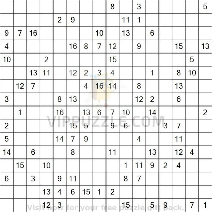 1616 Sudoku Super Hard VIPPuzzle Http bit ly 2VUy9Ue Free Puzzles 