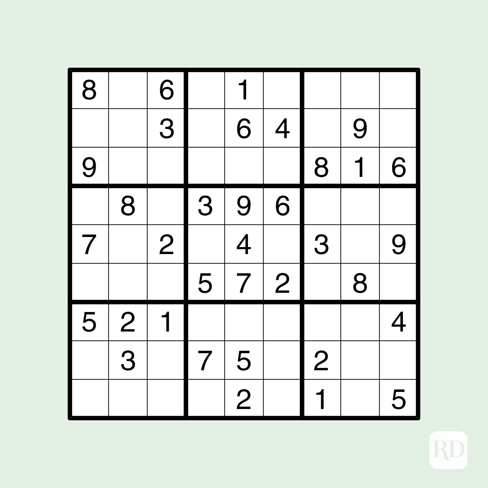 20 Free Printable Sudoku Puzzles For All Levels Reader 39 s Digest