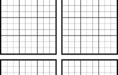 3 Printable Sudoku Grids Free Download