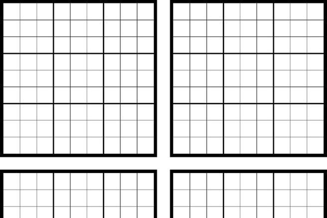 3 Printable Sudoku Grids Free Download