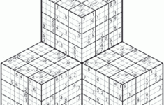 3D Sudoku Puzzles Printable Sudokus Rompecabezas Matematicos Juegos