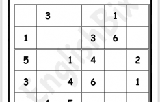 6x6 Blank Sudoku Printables For Elementary Grades EnglishBix