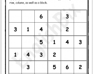6x6 Blank Sudoku Printables For Elementary Grades EnglishBix