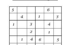 6x6 Sudoku 1