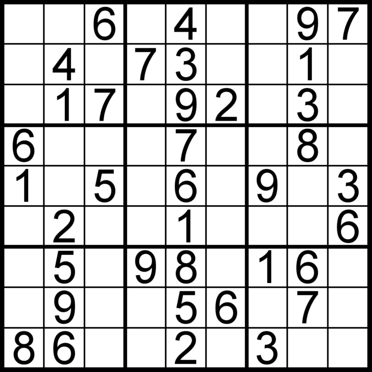 Printable Sudoku Games Easy Level