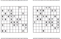 7 Best Printable Suduko Worksheets Printablee