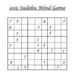 9 X 9 Sudoku Printable Sudoku Printable