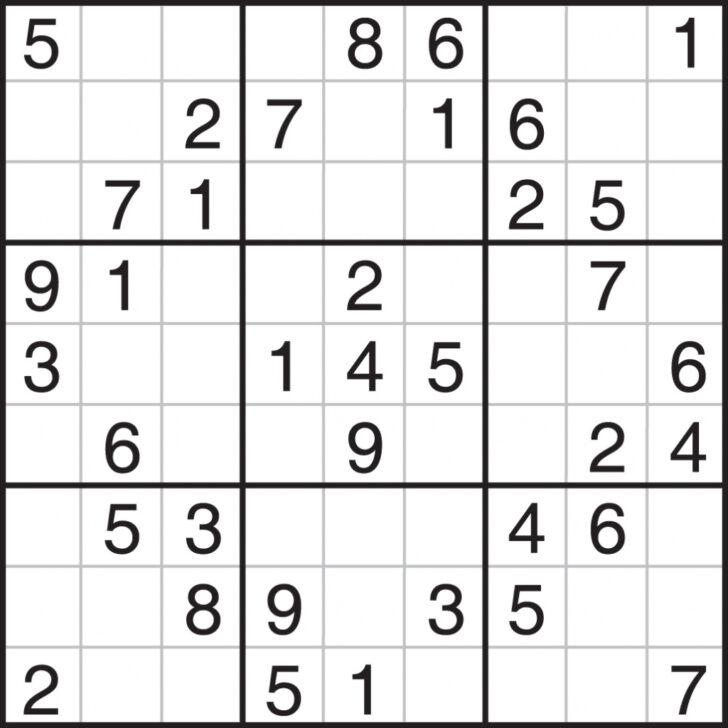 Printable Sudoku Nytimes Medium
