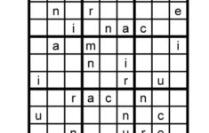 Alphadoku Puzzle Learn With Puzzles