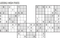 Best Sudoku High Fives Educative Printable