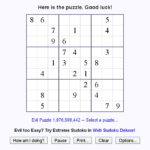 Billions Of Free Sudoku Puzzles To Play Online Sudoku Sudoku Puzzles
