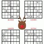 Christmas Sudoku Reindeer Christmas Worksheets Christmas Puzzle