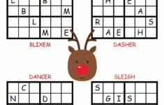 Christmas Sudoku Reindeer Christmas Worksheets Christmas Puzzle