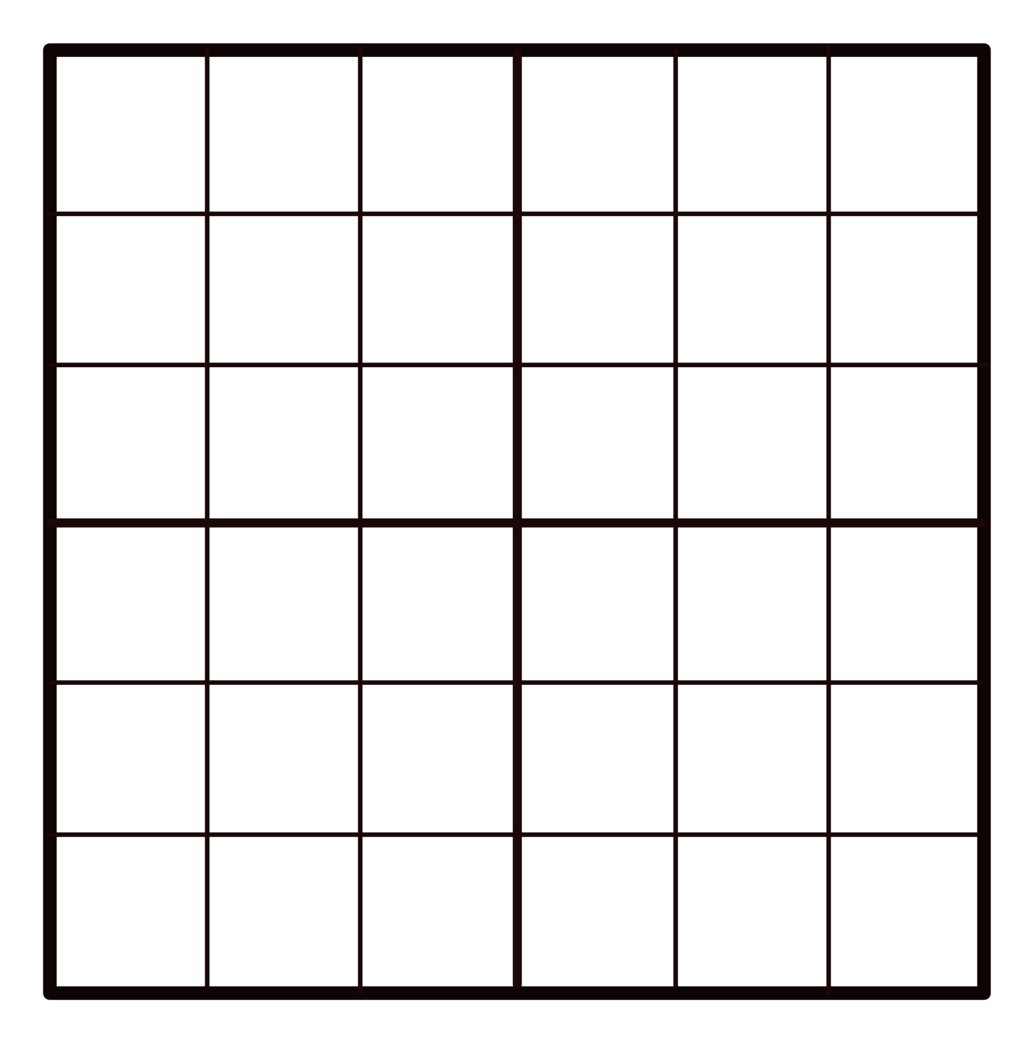 Clipart 6×6 Empty Sudoku Grid - Lyana Printable Sudoku