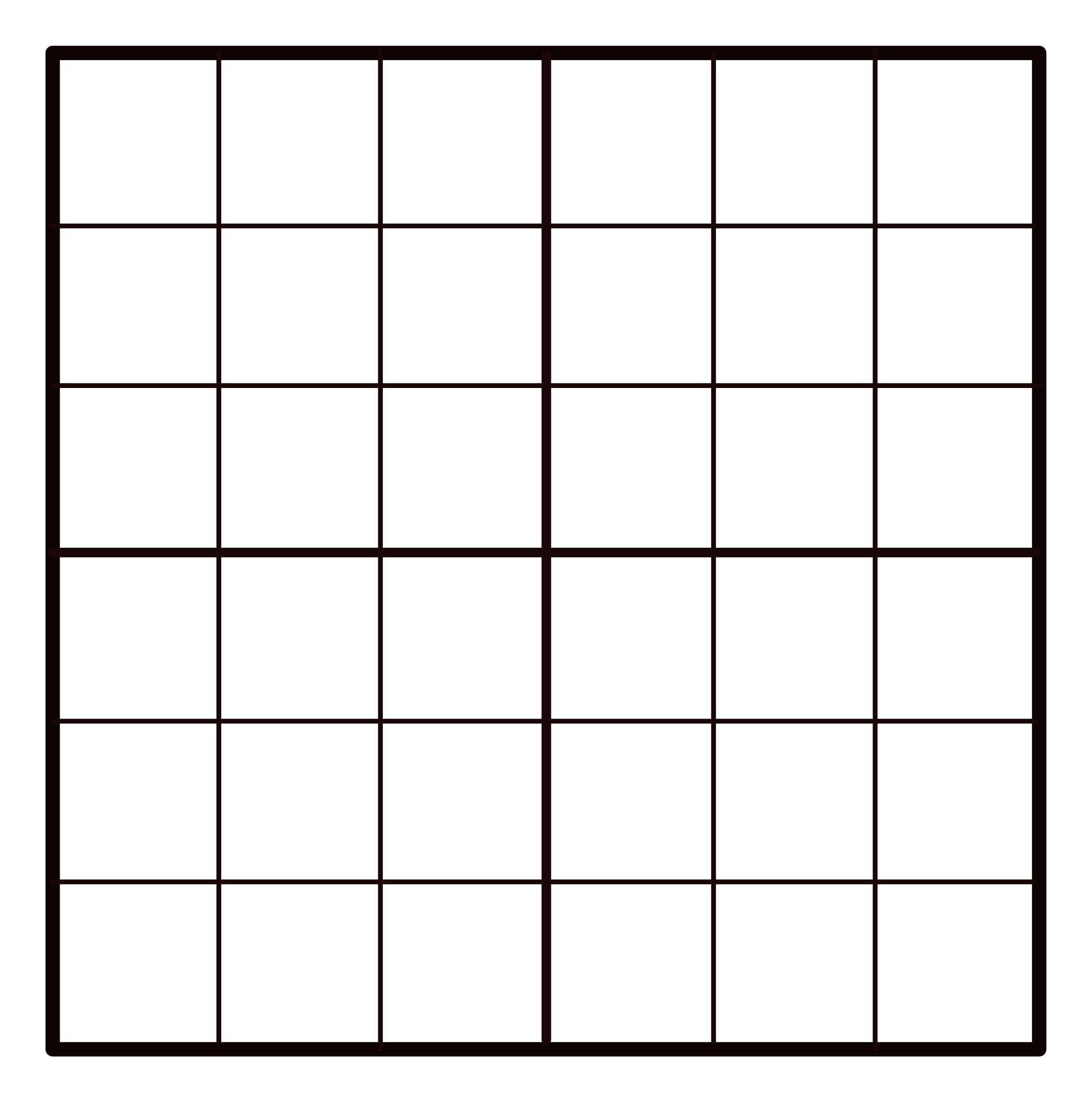 Clipart 6x6 Empty Sudoku Grid