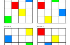 Colour Sudoku 4x4 Puzzles 1