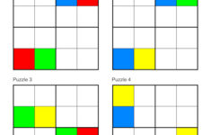Colour Sudoku 4x4 Puzzles 5