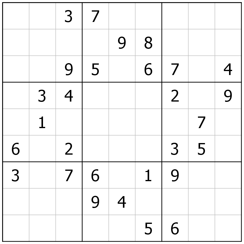 Diabolical score 500 Sudoku