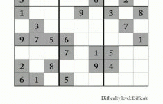 Difficult Sudoku Puzzle To Print 2 Level 2 Sudoku Printable