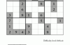Difficult Sudoku Puzzle To Print 6