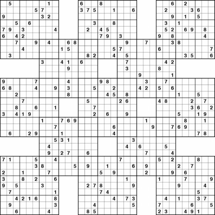 Free Printable Sudoku And Samauri Puzzles
