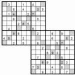 Easy Double X Sudoku 2 Easy Double X Sudoku To Print And Download