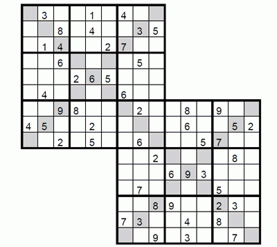 Easy Double X Sudoku 2 Easy Double X Sudoku To Print And Download 