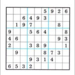 Easy Printable Sudoku Puzzles For 6 Year Olds Kids Sudoku Puzzles