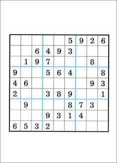 Easy Printable Sudoku Puzzles For 6 Year olds Kids Sudoku Puzzles 
