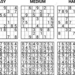 Easy Sudoku Printables With Answers Sudoku Printable