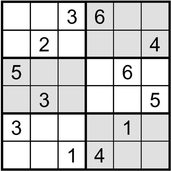 Easy Sudoku Puzzles To Print 6x6 Easy Sudoku 6x6 Related Keywords 