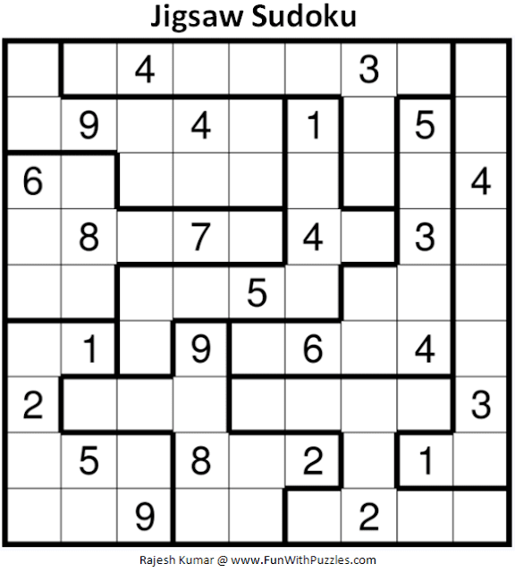 Effortless Jigsaw Sudoku Printable Jackson Website