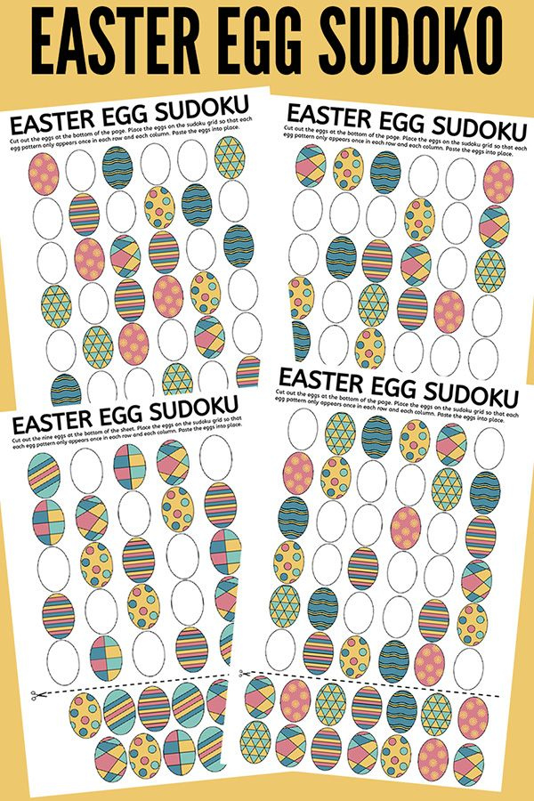 Egg cellent Easter Egg Sudoku Puzzles Free Printable Sudoku Easter 