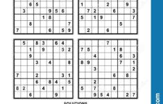 Four Sudoku Games With Answers Set 15 Stock Vector Illustration Of
