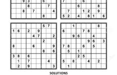 Four Sudoku Games With Answers Set 18 Stock Vector Illustration Of