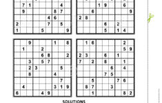 Four Sudoku Games With Answers Set 6 Stock Vector Illustration Of