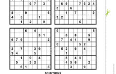 Four Sudoku Games With Answers Set 7 Stock Vector Illustration Of