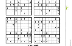 Four Sudoku Games With Answers Stock Vector Illustration Of Leisure