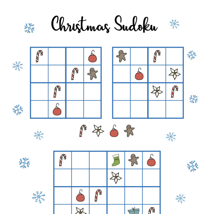 Free Christmas Sudoku Printable
