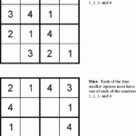 Free Kid Sudoku Puzzle Level 1 Page 1 Sudoku Sudoku Puzzles Math
